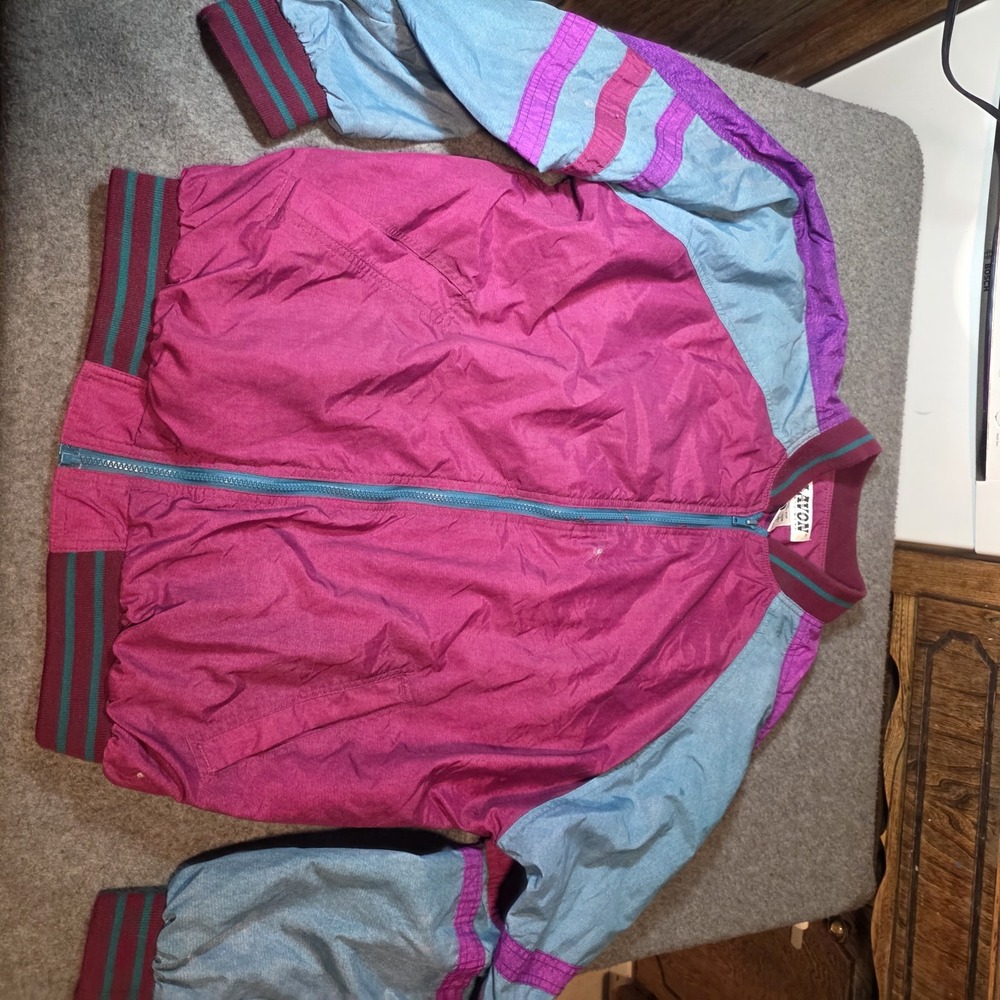 vintage 1980s/1990s Lavon Sportswear colorblock windbreaker jacket Xl I2